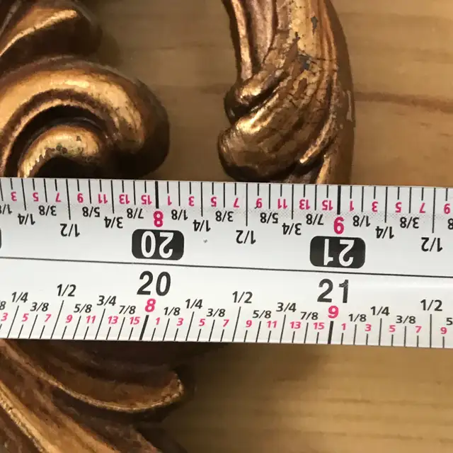 32” Vintage Ornate Gold Tone Wall Mirror in Home Décor & Accents in Ottawa - Image 6