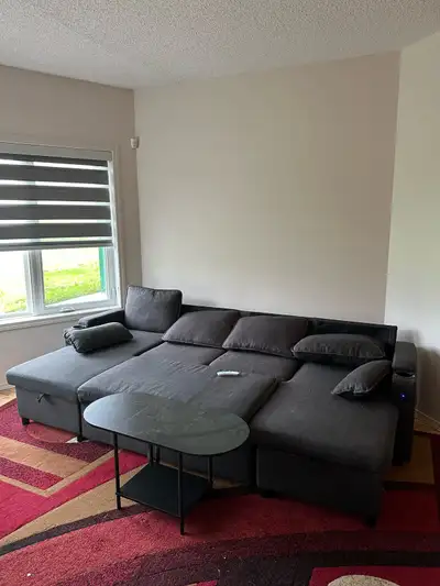 New Convertible Sectional Sofa with Storage and Coffee Table, View more