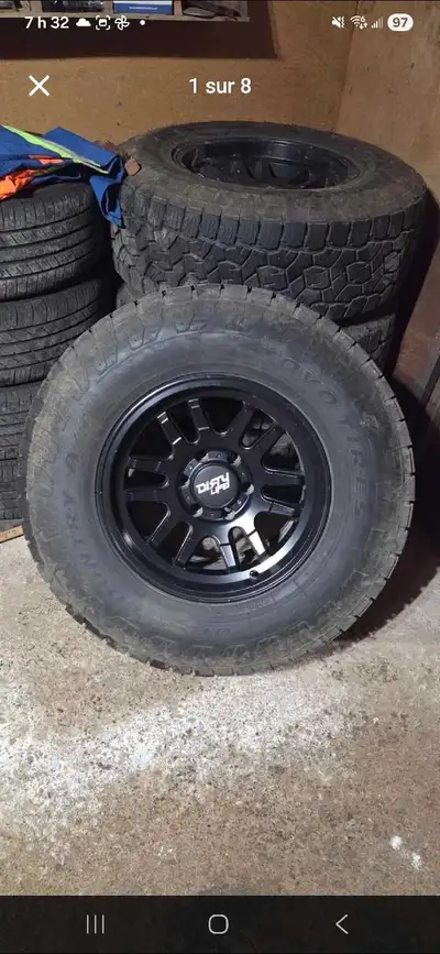 Mag marque canyon 17x9et -12 Pneu 285/70r17 toyo open contry at3 Avec tpms