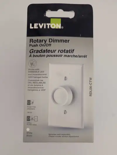 leviton rotary dimmer , View more