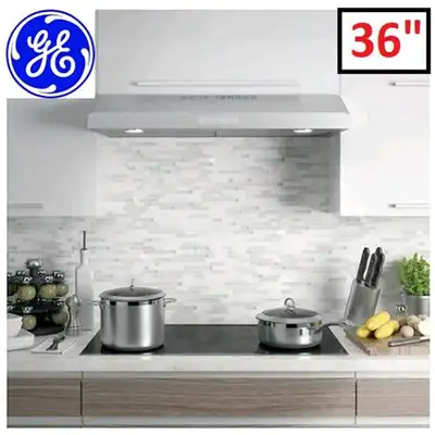 GE Profile 36 inch 310 CFM Under Cabinet Hood with 4-speed in SS, View more