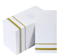 200-Pk Disposable Guest Paper Hand Towels / Bathroom Napkins
