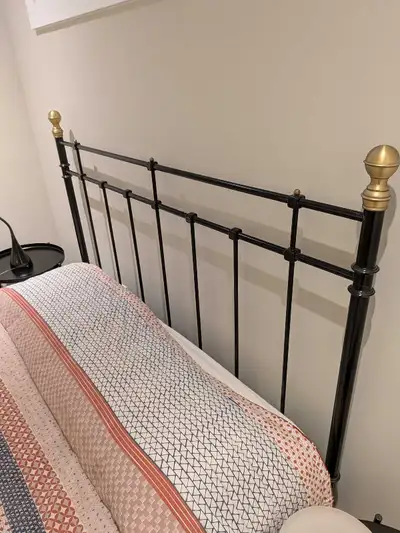 Queen bed frame with slats, View more