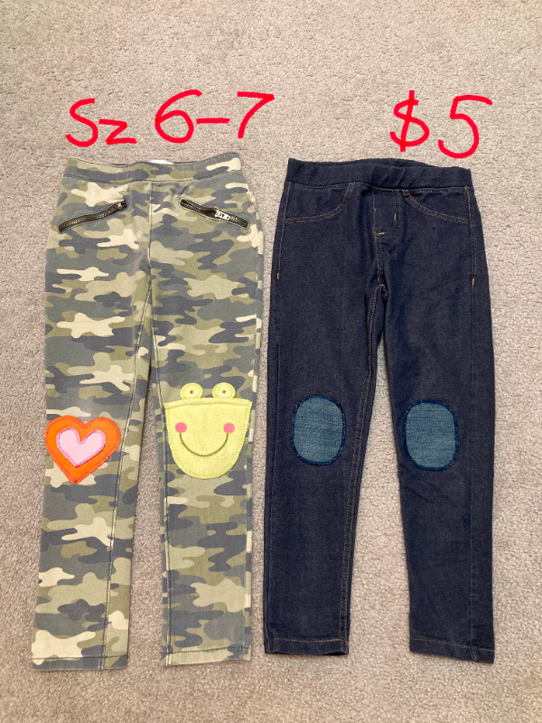 girls size 6-7-8 handcrafted jeans/pants $5 per pic Braeside SW in Kids & Youth in Calgary - Image 4
