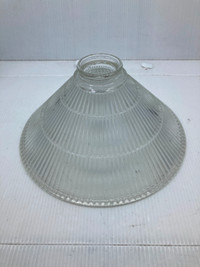 Globe de lampe luminaire verre industriel 10" diamètre