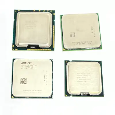 Lot of 4 Desktop Processors AMD Intel, View more