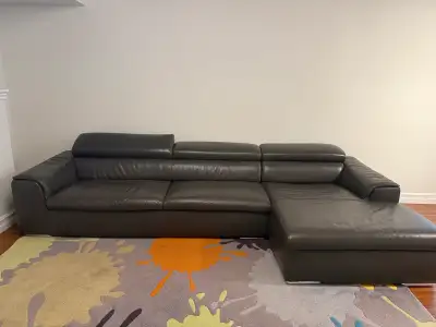 Italian leather sectional sofa , View more