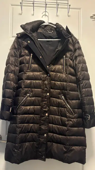 Zara Woman Puffer Coat Size Large - Brown/Black, View more