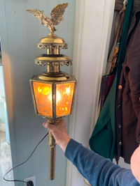 Antique carriage lantern