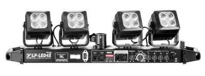 2X Yorkvile 4 Pod Led Lighting / 2 Travel Bags / 2 Stands, View more