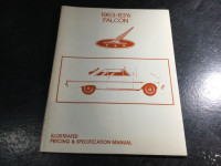 1963-1963 1/2 Ford Falcon Manual Futura Sprint Sports 76B Conver