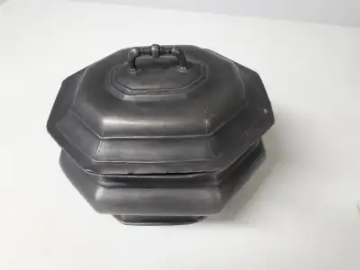 Pewter Octagonal Box, View more