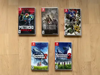 Nintendo Switch Games - Xenoblades, Metroid, View more