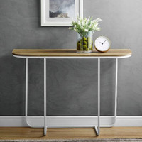 44" Modern Curved Entry Table