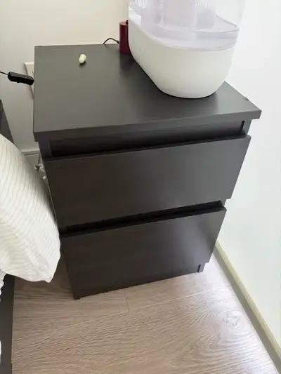 IKEA Black Nightstand, View more