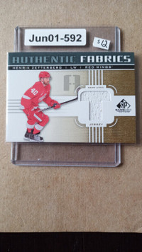 2011-12 SP Game Used Authentic Fabrics Jersey Henrik Zetterberg