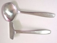 English Baby Food Pusher set, Stainless Steel by Arthur Price