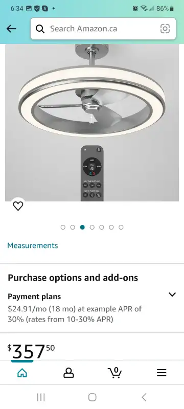 Brand new in box Artika Edwin led  Ceiling Fan, View more