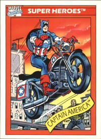 CAPTAIN AMERICA's MOTORCYCLE ... Marvel Universe 1 ... 1990 # 31