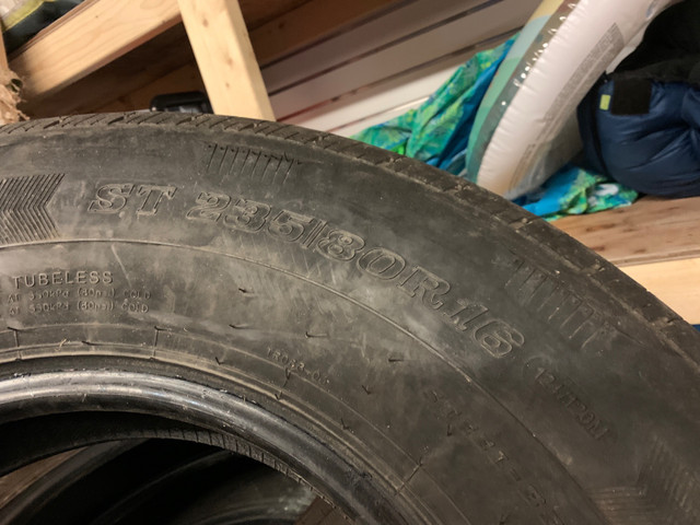 Used Trailer Tires 235/80/16 in Boat Parts, Trailers & Accessories in City of Halifax - Image 3