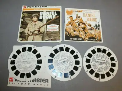 Daniel Boone items: Viewmaster reels and booklet, comic, View more