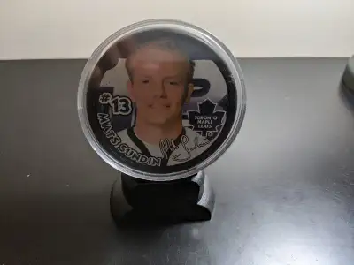 Mats Sundin Signed Puck, View more