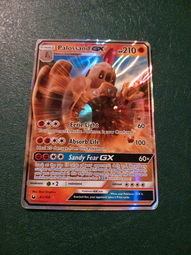 Palossand GX NM TCG Celestial Storm Pokemon Card  in Toys & Games in City of Halifax - Image 2
