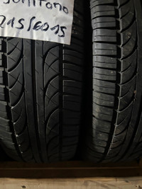 2 pneus été 215/60r15