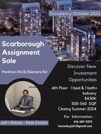 Condominium Assignment sale in Scarborough 
