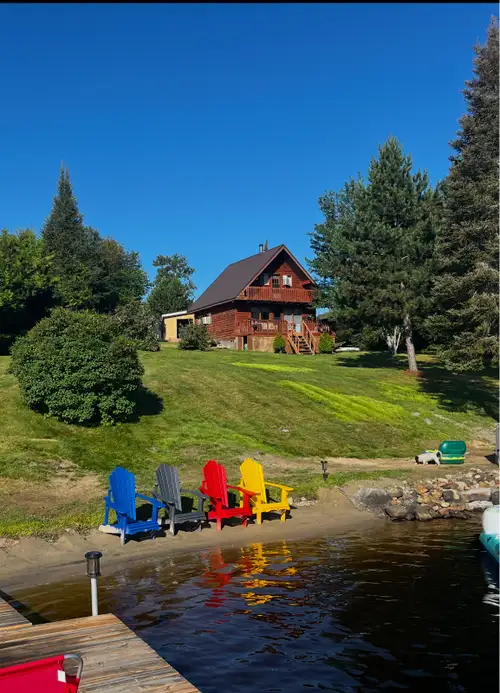 • Four-season lakefront property on deeded land • Located in the peaceful community of Westree, Onta...