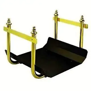 FIREWOOD FIREPLACE WOOD HOLDER Brass & Steel Quality—NEW BOXED, View more