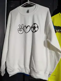Soccer Sweater/Crew (Peace Love Soccer)
