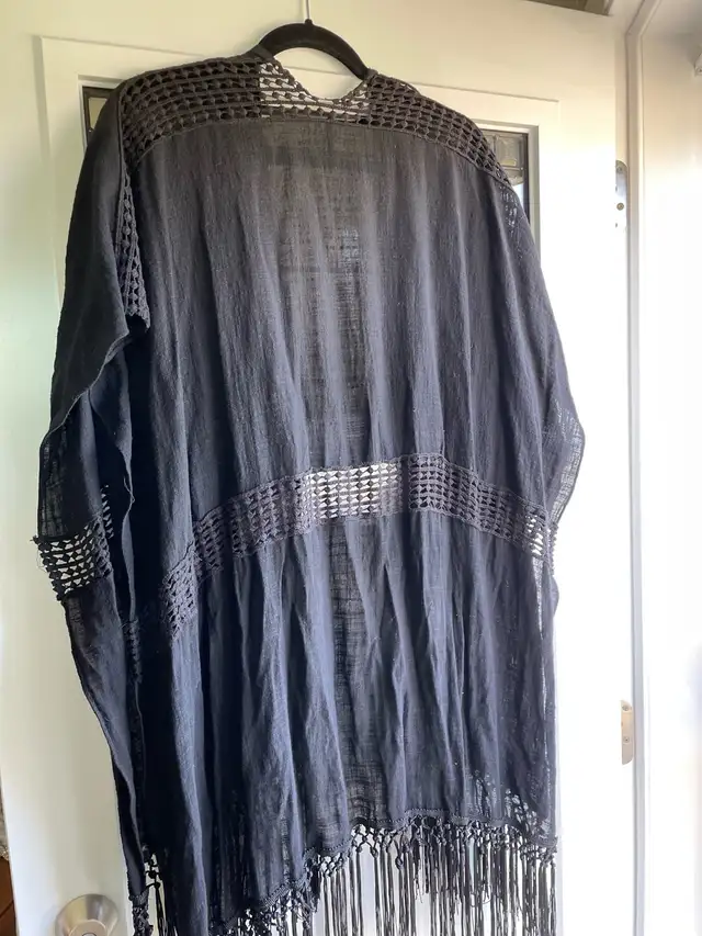 Pretty  Black Kimono/ Bathing Suit Cover up in Women's - Tops & Outerwear in Prince Albert - Image 3
