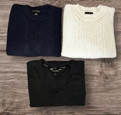 Banana Republic  Two Crewneck Sweaters (Sm) and V-Neck T-Shirt , View more