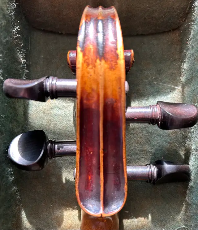 1920-30 German Stradivarius 4/4 violin kit, antique, $675, obo.62854391330433124