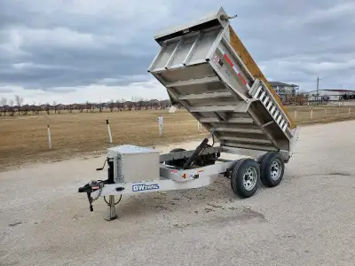 Dump trailers for rent 5 x 10, or 6 x 12 or 7 x 14. Aluminum or steel 5 x 10 is $90 for the 1st day...