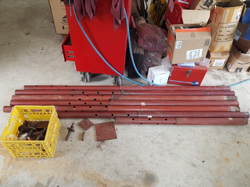 Telescoping Structural jack posts for holding or lifting floors