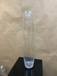 Tall barrel cylinder vases 24”x 4.5” by bulk