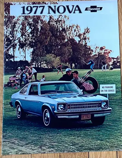 1977 CHEVY NOVA AUTO BROCHURE FOR SALE this English Brochure has 8 coloured pages Showing the Nova m...