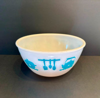 Vintage Hazel Atlas Milk Glass Mixing Bowl