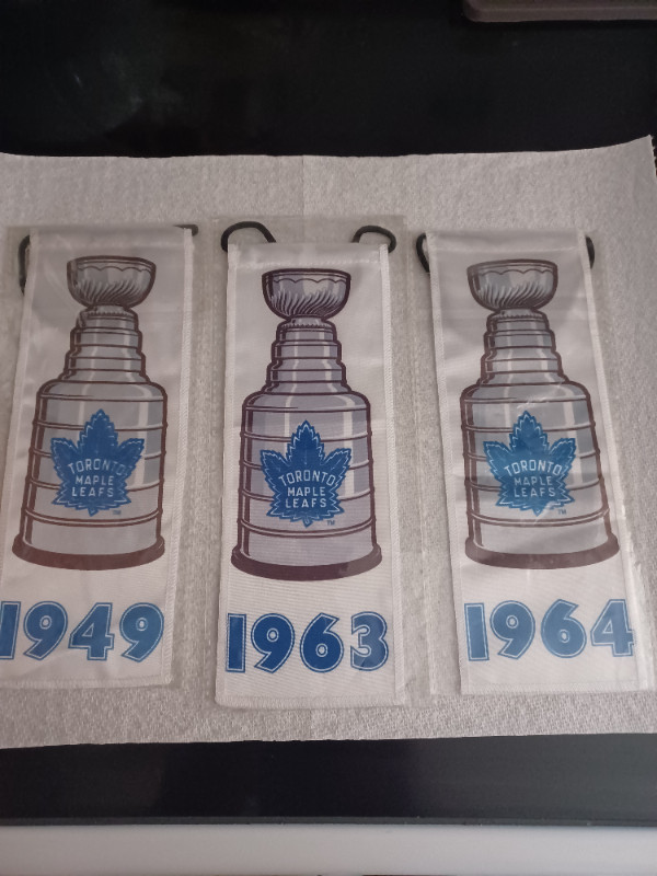 2017-18 Toronto Maple Leaf UD Centennial Stanley Cup Banners in Arts & Collectibles in Hamilton