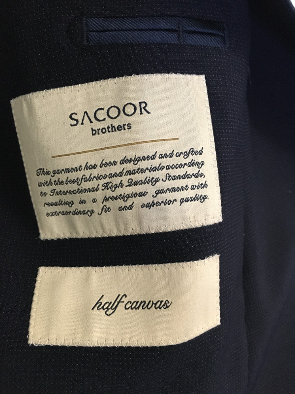 Sacoor Brothers Men's Navy Suit in Men's in City of Toronto - Image 4