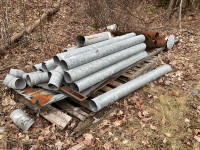 Stove pipes and assorted HVAC pipes