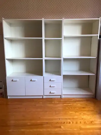 Étagères bibliothèque en bois pin 16'', View more