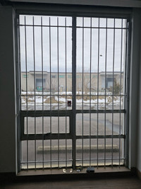  Heavy metal, steel window security gates