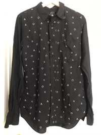 Brand new Comme des Garcons Black Playstation Embroidered Shirt