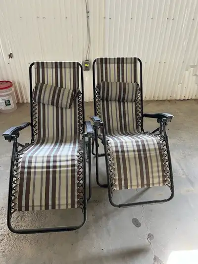 Gently used gravity chairs