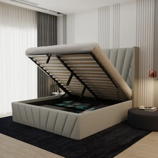Brand New Storage Bed | Queen Bed | King Bed | Same Day Delivery in Beds & Mattresses in Peterborough - Image 4