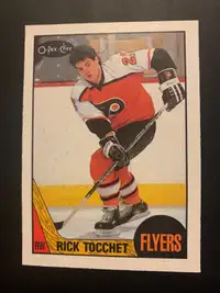1987 O pee chee Hockey Rick Tocchet Rookie Card NM-MT