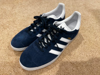 Navy Adidas Gazelle Sneakers Size 12 US Men's Near New Condition